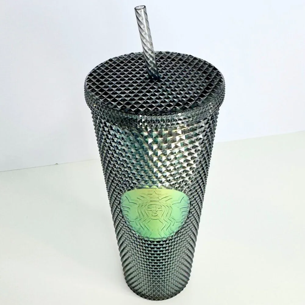 Starbucks Fall 2020 Black Iridescent Studded 24oz Tumbler Unicorn‎